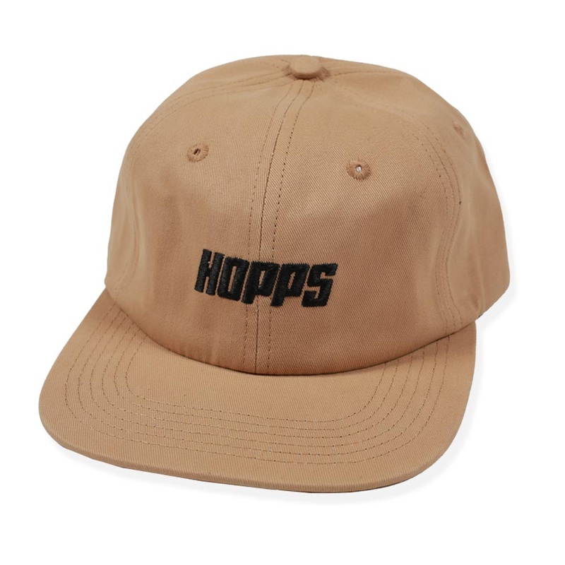 Hopps Skateboards BIGHOPPS 6 PANEL Strapback Hat Khaki