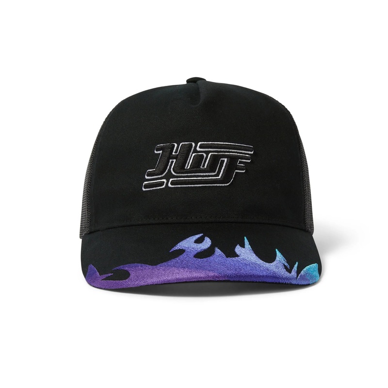Huff Exhuast Trucker Hat Black