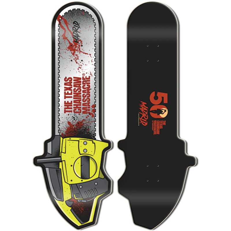 MADRID TCM LTD CHAINSAW 50TH DECK-11.25X32.3 BLK 7.0″