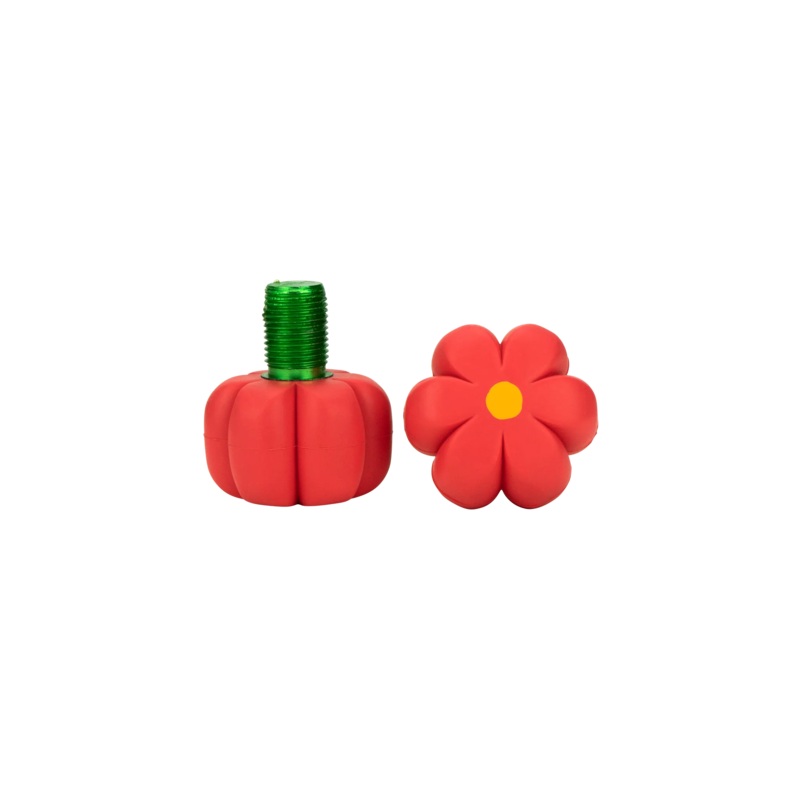 Moxi Brake Petals Toe Stops – Red Hibiscus (Pair)