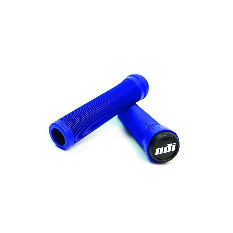 ODI Longneck Soft Flangeless Grips 135mm – Bright Blue