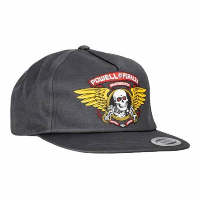 POWELL PERALTA CAP SNAPBACK – WINGED RIPPER CHARCOAL CHARCOAL