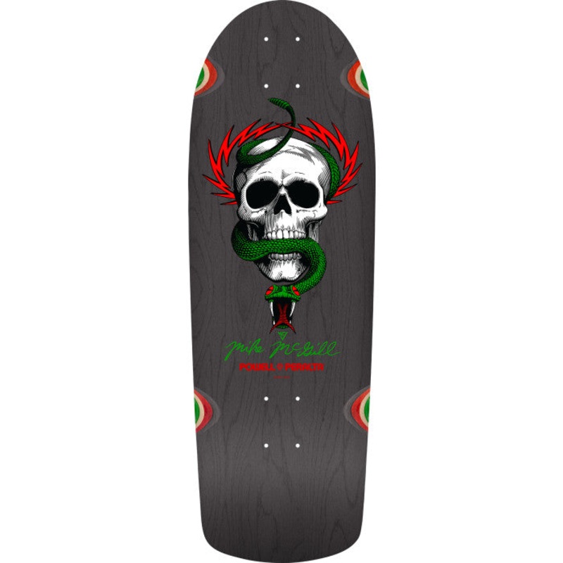 POWELL PERALTA RE-ISSUE DECK OG MCGILL SKULL AND SNAKE 13 GREY STAIN (10″) 10″