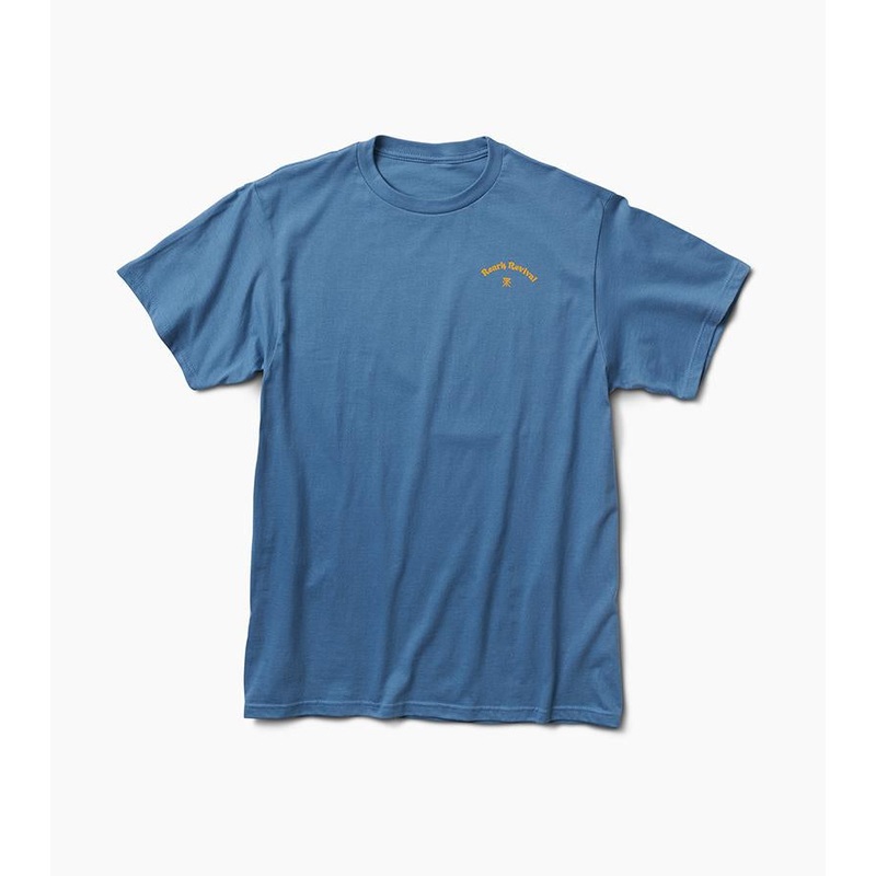 ROARK CASTLE IN THE SKY SLATE BLUE TEE MED