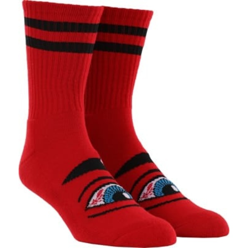 TOY MACHINE SOCKS BLOODSHOT EYE DARK RED