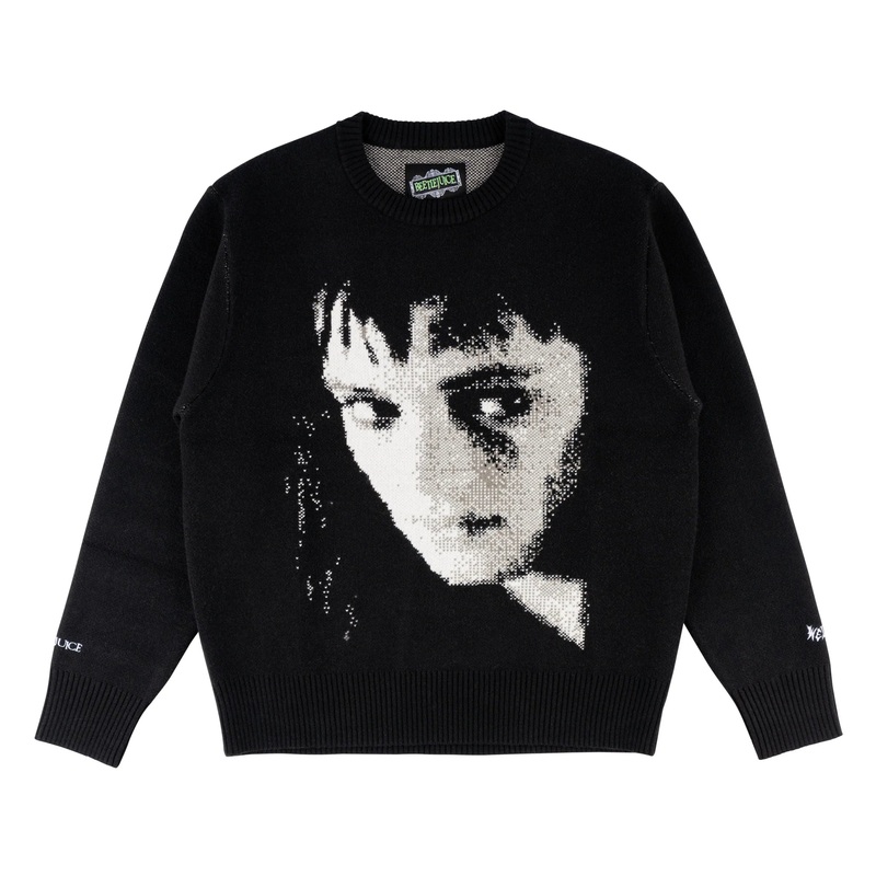 Welcome x Beetlejuice Lydia Knit Sweater – Black M