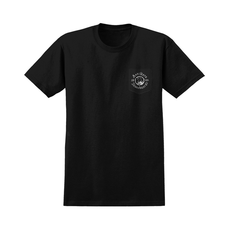 Antihero Pigeon Motion Pocket T-Shirt M Black/White