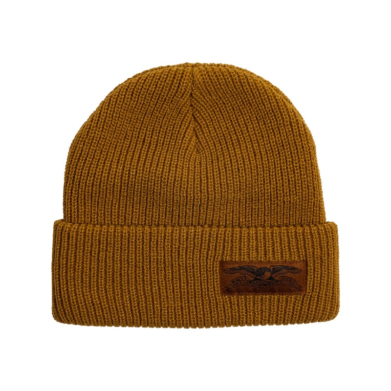 Antihero Stock Eagle Label Beanie O/S Light Brown