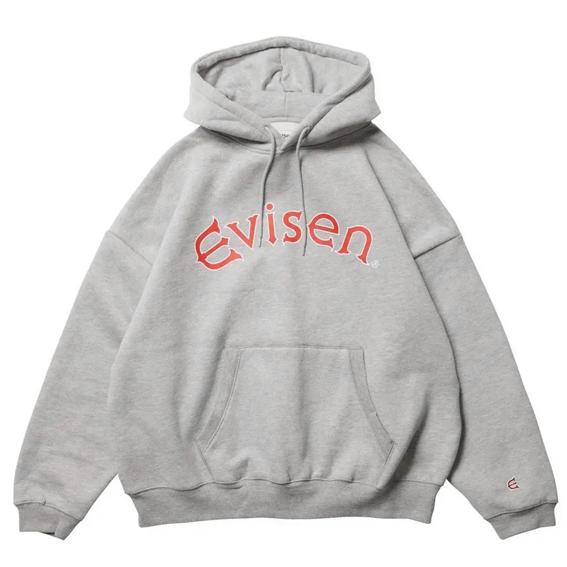 EVISEN ARCH LOGO HOODIE GREY XL