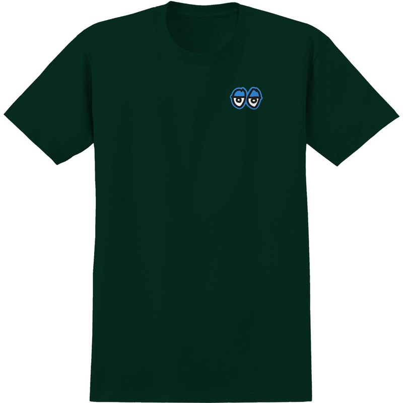 KROOKED STRAIT EYES T-SHIRT FORREST GREEN/BLUE SMALL