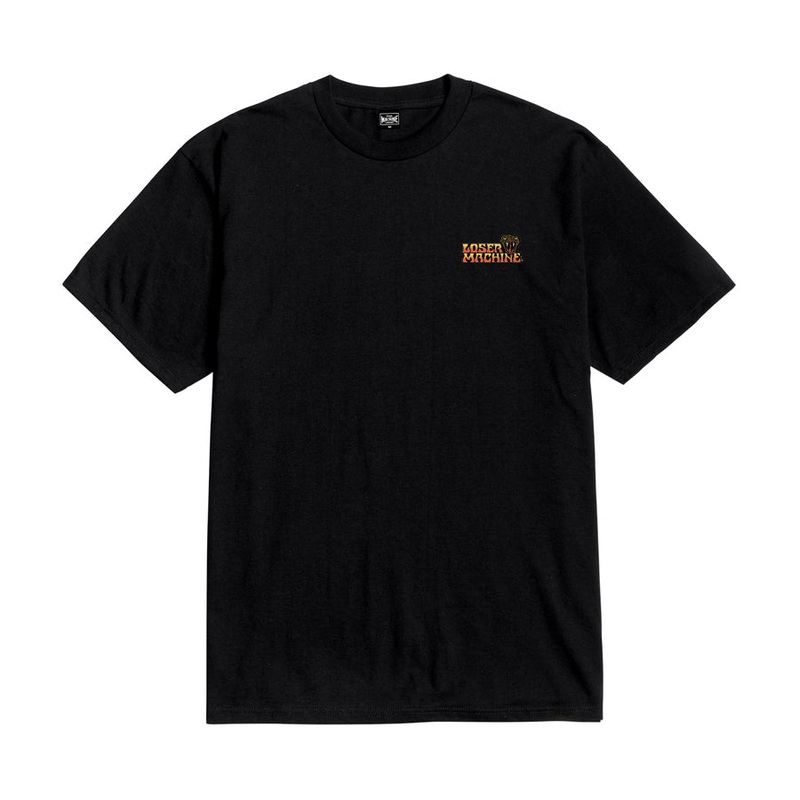 LOSER MACHINE HEATWAVE STOACK T-SHIRT BLACK SMALL