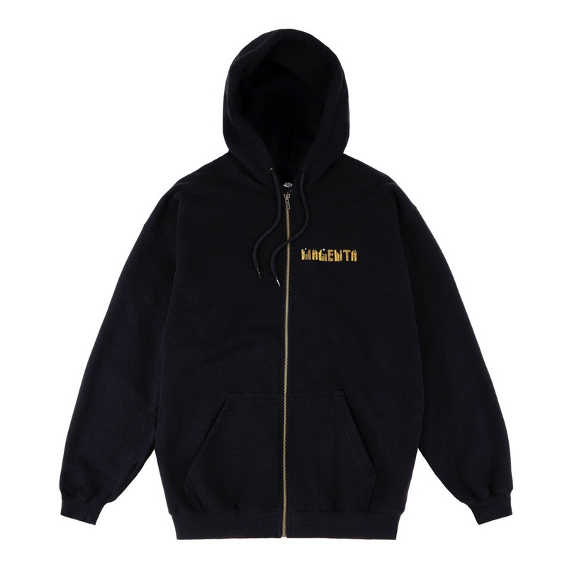 MAGENTA DOWNTOWN ZIP HOODY BLACK MEDIUM