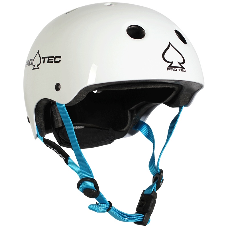 Pro-Tec Jr. Classic Certified Helmet – Gloss White Youth Small