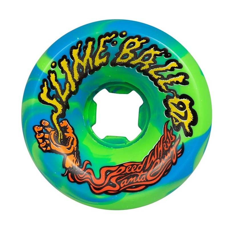 Slime Balls Vomits Wheels 60mm 97a – Blue/Green Swirl (Set of 4)