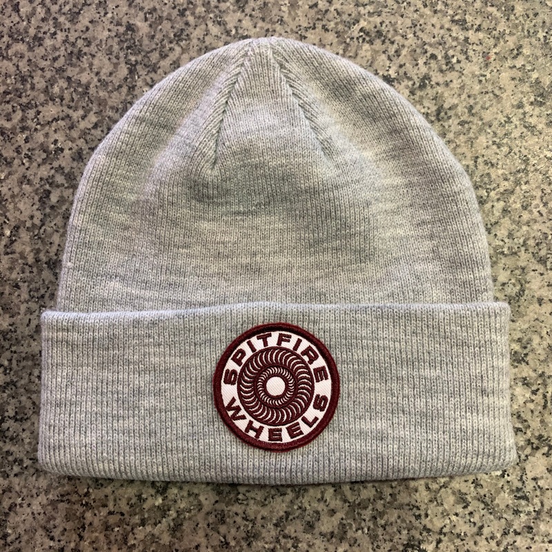 SPITFIRE CLASSIC 87 SWIRL BEANIE HEATHER GREY/WHITE/BURGUNDY
