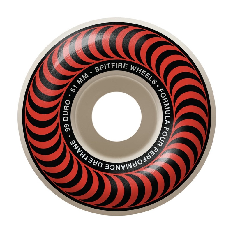 SPITFIRE WHEELS FORMULA FOUR CLASSICS RED 99A (51MM) 51MM