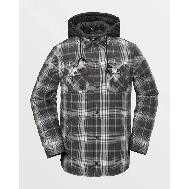 Volcom Hooded Insulated Riding Stone Flannel S