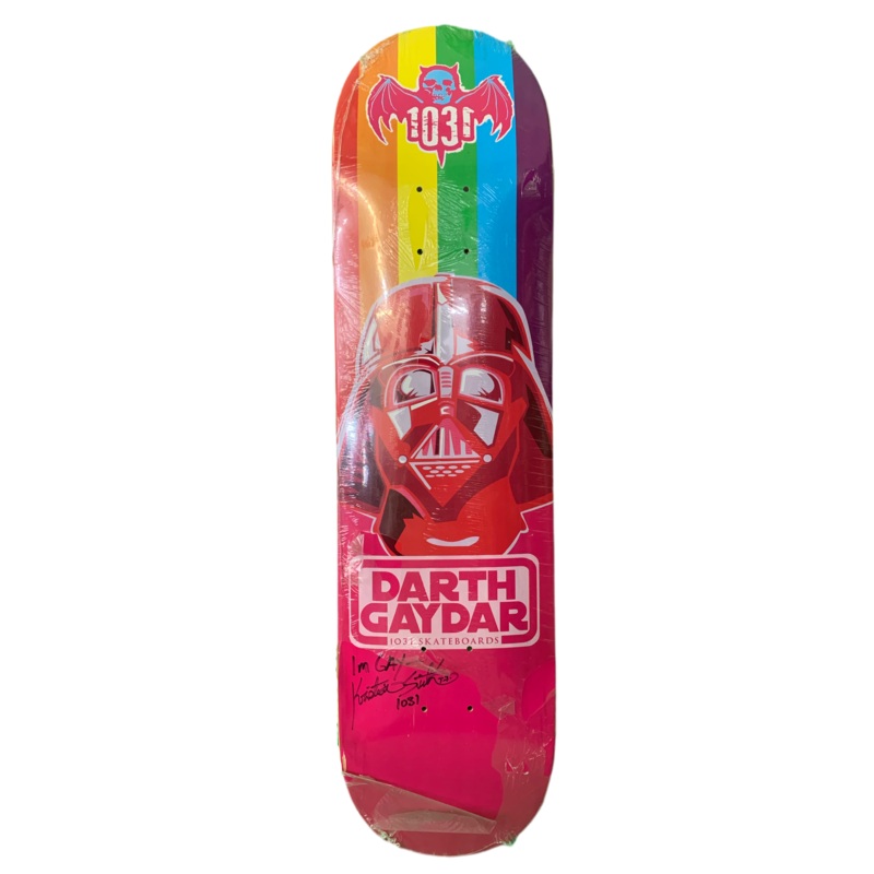 1031 Darth Gaydar Khristian Svitak Signed 8″ Classic Skateboard Deck