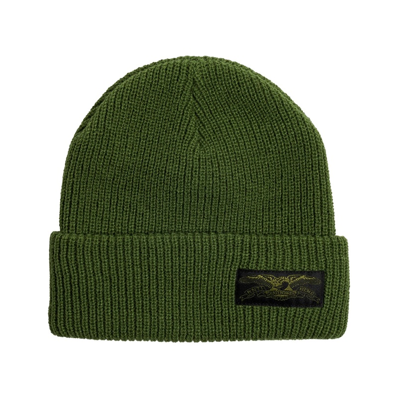 Antihero Stock Eagle Label Beanie O/S Olive