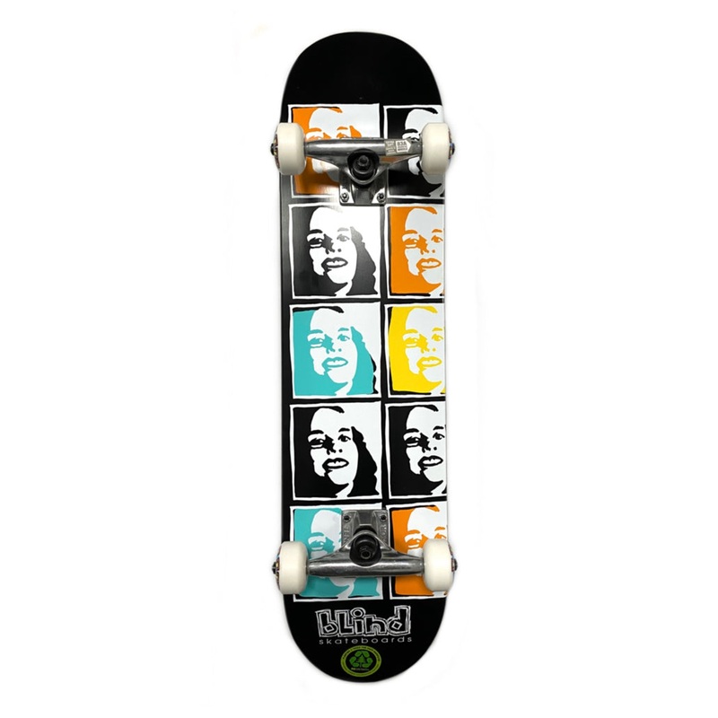 BLIND COMPLETE PSYCHEDELIC MULTI GIRL FP W/SOFT WHEELS (7.625″) 7.625″