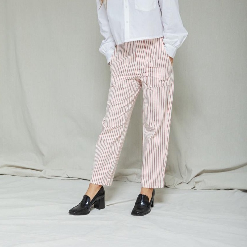 BRIXTON WOMENS VANCOUVER PANT ALOHA RED 24