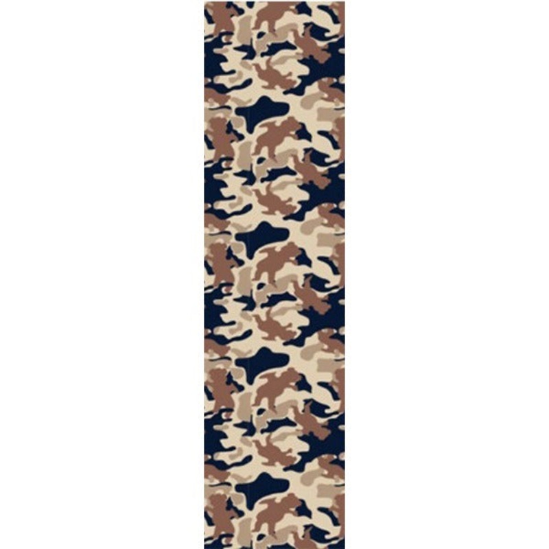 Grizzly OG Bear Warp Single Sheet Griptape – 9×33 Camo Tan