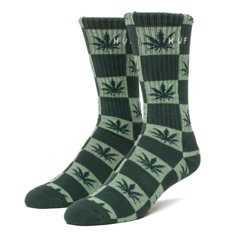 HUF DIGITAL CHECKERED PLANTLIFE SOCK PINE