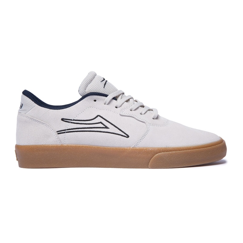 Lakai Shoes Cardiff – White/Gum Suede 8 White