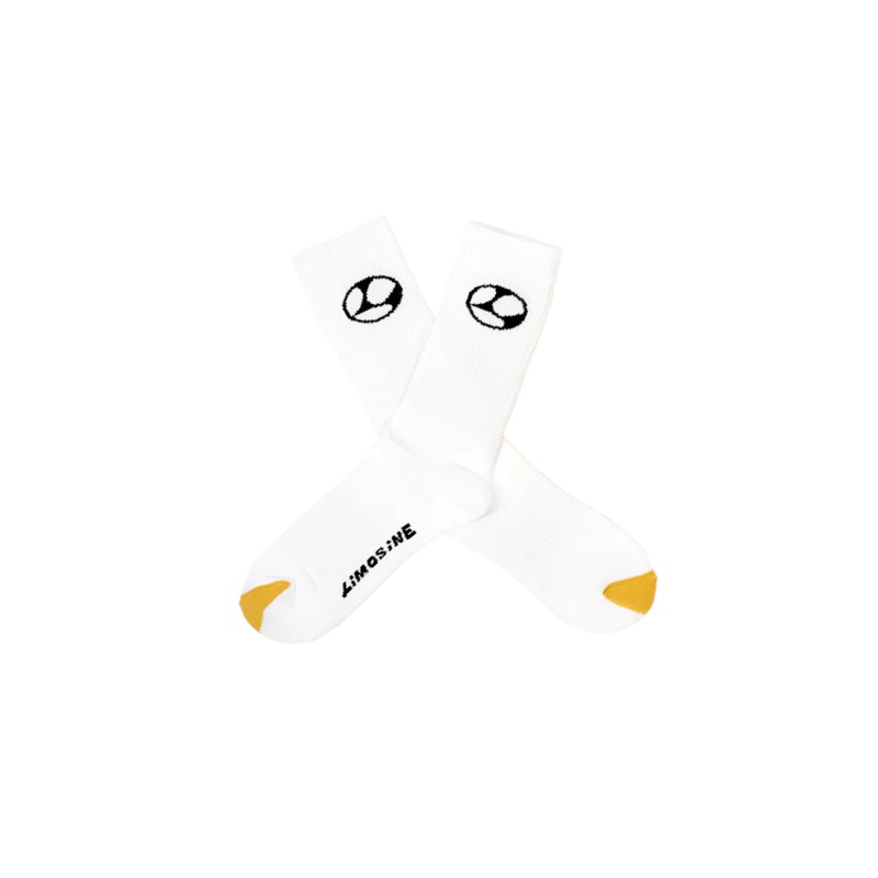 Limo Gold Toe Socks – White/Gold