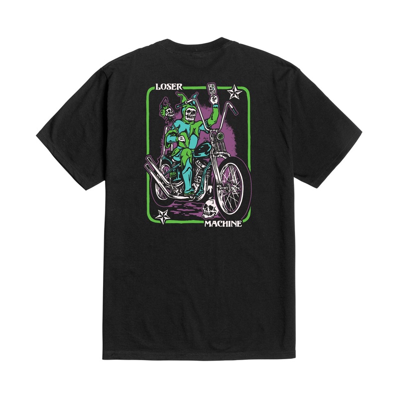 LOSER MACHINE JOKER GLOW T-SHIRT BLACK MEDIUM