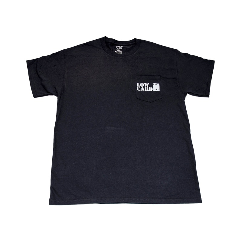 Lowcard – Standard Logo Pocket T-Shirt Black Large