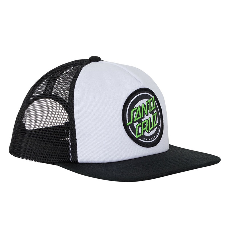 SANTA CRUZ TRUCKER HAT ROB TARGET DOT WHITE/BLACK