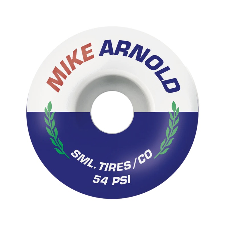 SML -Mike Arnold – 54mm – Natural-Blue Split Urethane VCUT – Skateboard Wheels