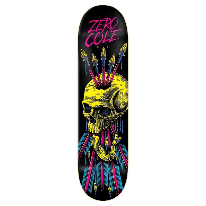 ZERO DECK – BLACK LIGHT COLE (8.5″)