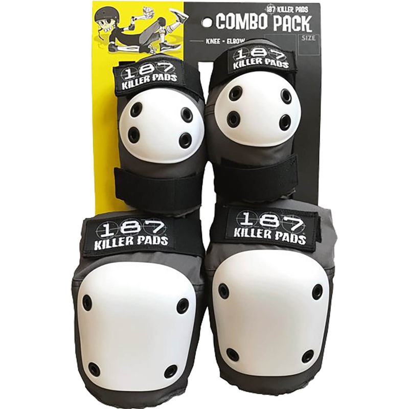 187 Combo Pack Knee/Elbow Pad Set – Grey XS
