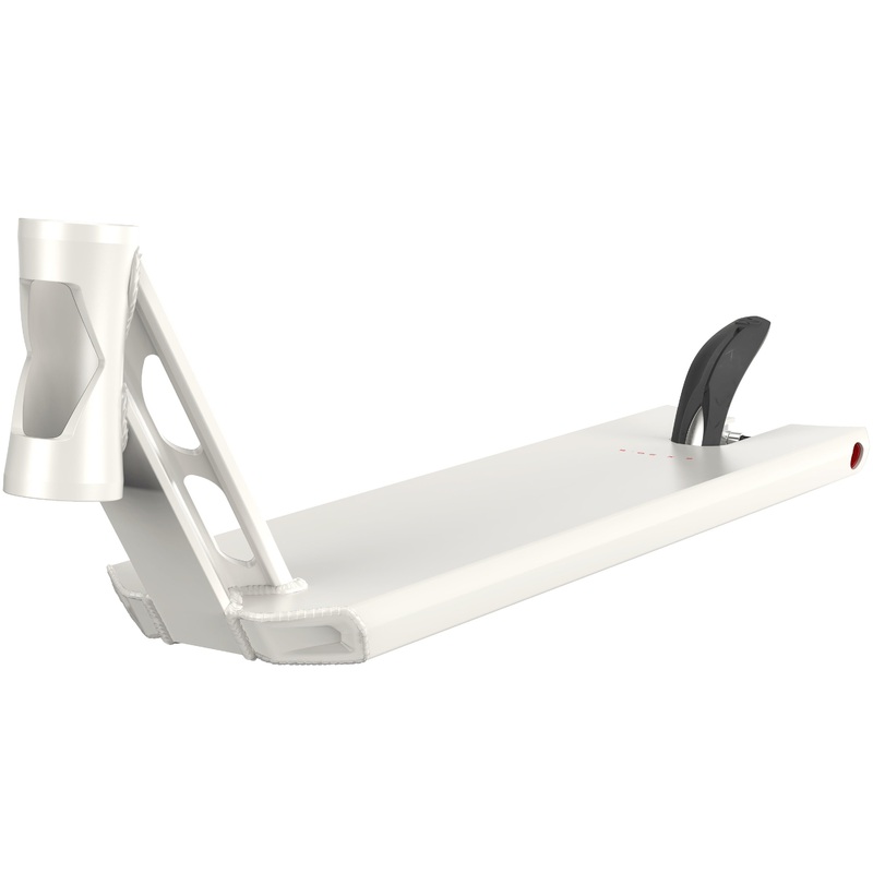 Fuzion Entropy Boxed 2.0 Pro Scooter Deck 5.5×22 – Polished White