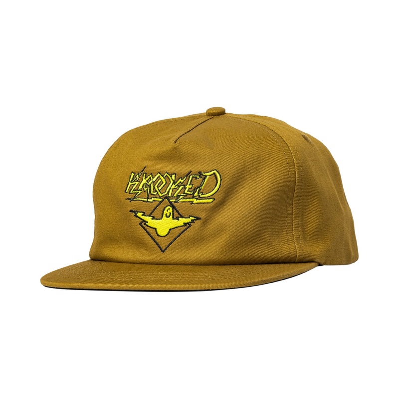 Krooked Bird Lightning Snapback Hat O/S Tan