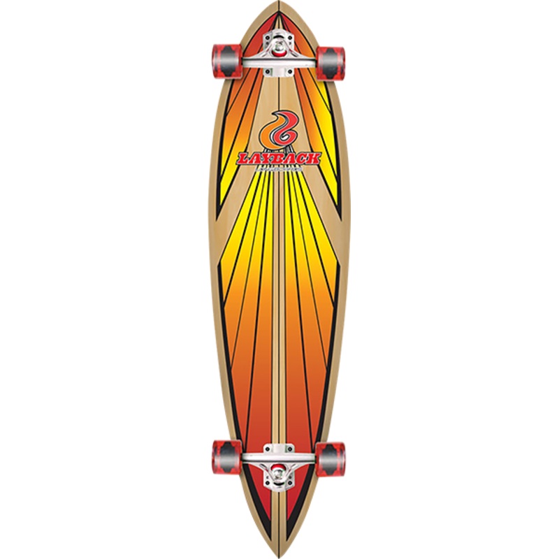 LAYBACK SOUL RIDE PINTAIL COMPLETE 9.75″x40.0″ RED