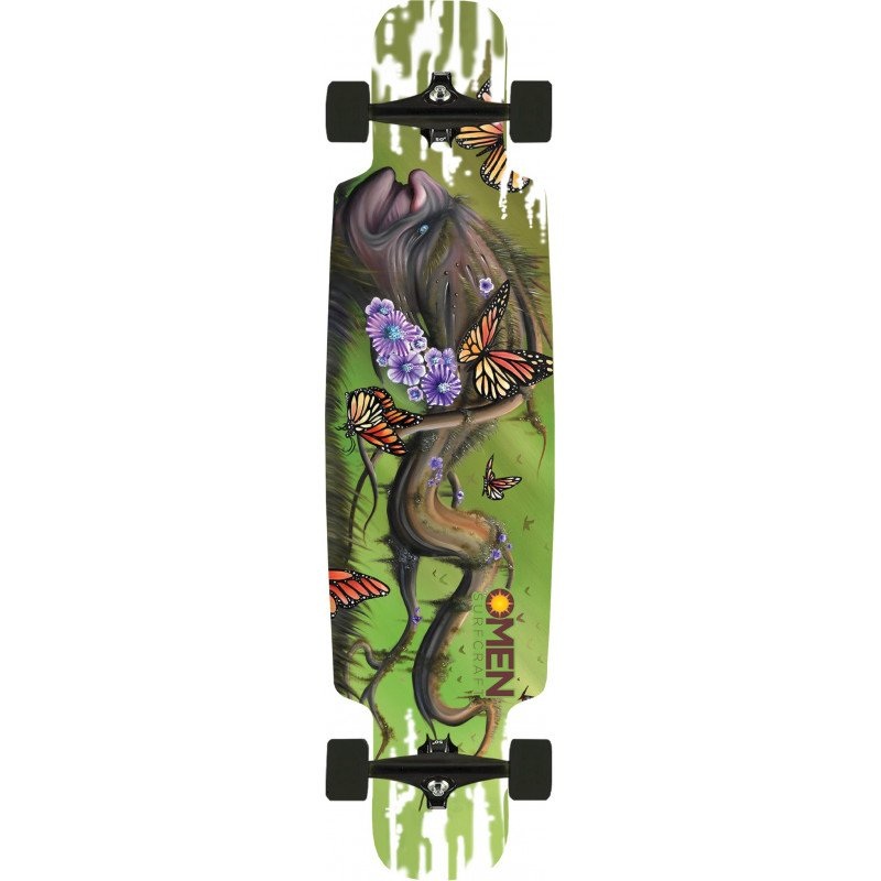 Omen Mr. Bristlecone Drop Through Longboard Complete – 9.5″