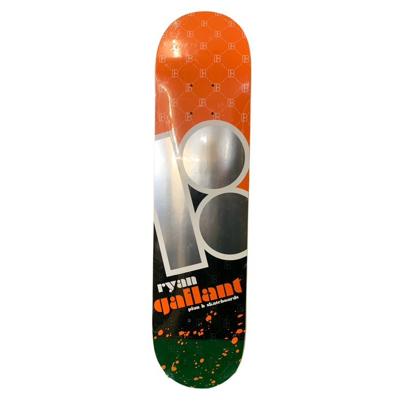 Plan B Ryan Gallant Splatter Orange 7.6″ Classic Skateboard Deck