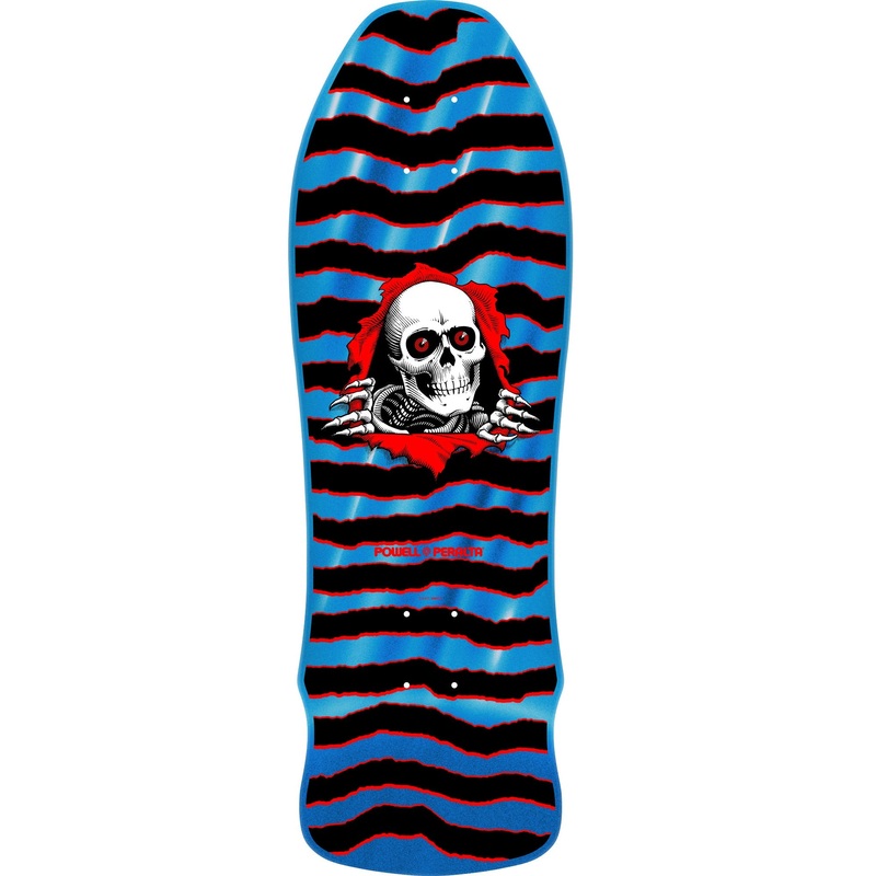 Powell Peralta GeeGah Ripper Reissue Skateboard Deck – 9.75 Blue Foil **PRE-ORDER**