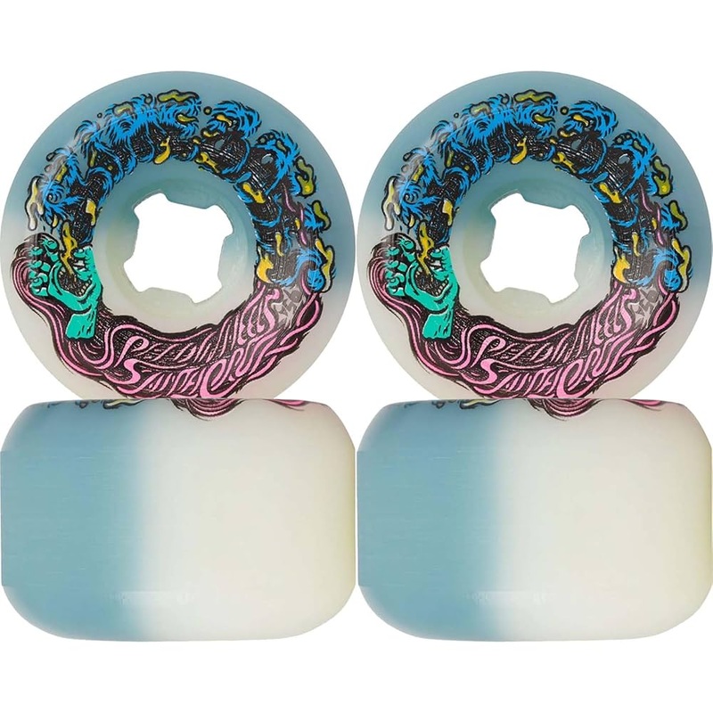 Santa Cruz Slime Balls Hairballs 50-50 White Blue 95a 53mm 53