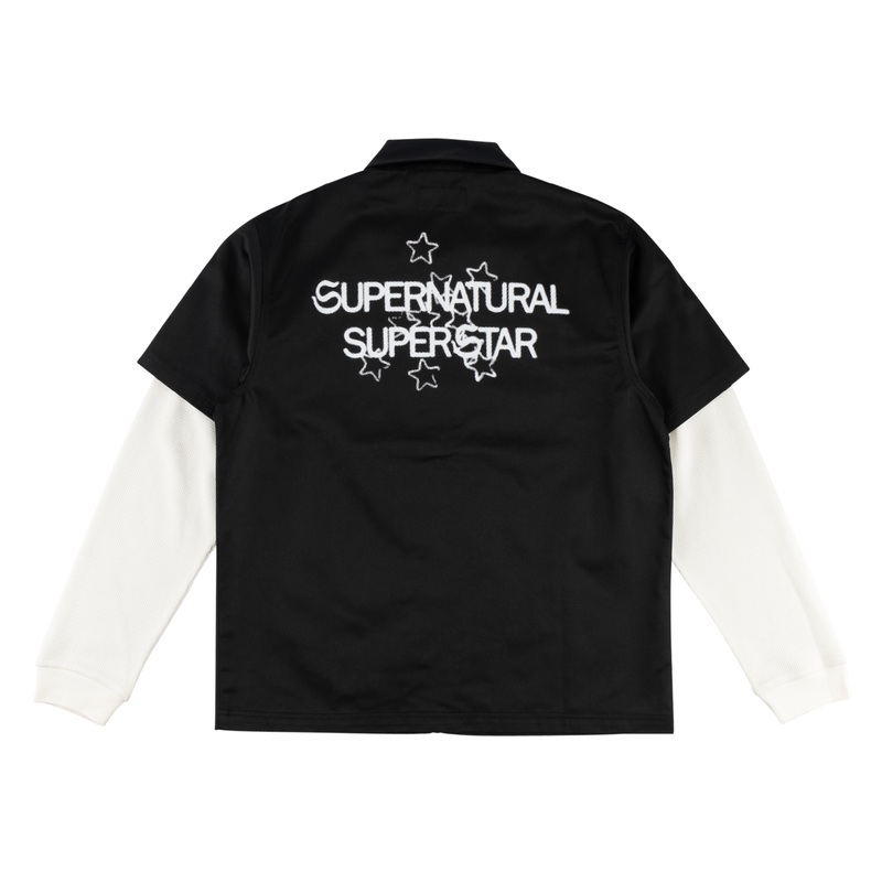 Supernatural Twill Work Shirt w/ Layered Thermal Sleeves Small
