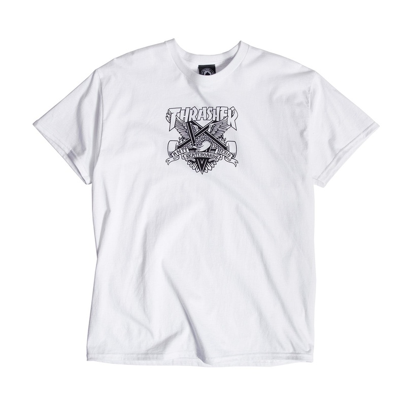 Thrasher X Antihero Eaglegram T-Shirt S White
