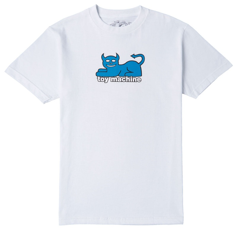 TOY MACHINE S/S T-SHIRT – DEVIL CAT 90’S WHITE SMALL