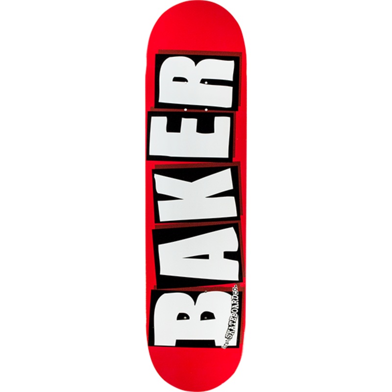 BAKER BRAND LOGO DECK6 RED/WHT 7.5″