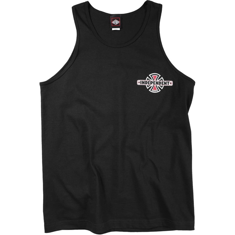 INDEPENDENT TANK TOP VINTAGE BAR CROSS BLACK SMALL