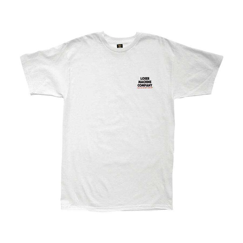 LOSER MACHINE T-SHIRT – BONDED & INSURED – WHITE MEDIUM