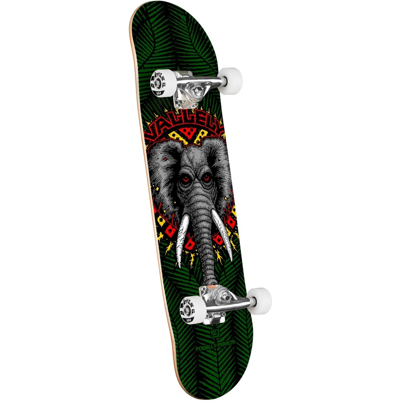 Powell Peralta Mike Vallely Elephant Birch Skateboard Complete – 7.5″ Green