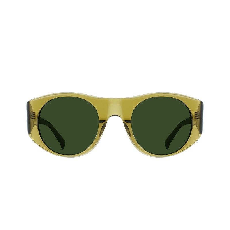 Radio Star – RAEN Unisex Sunglasses Transparent Green / Bottle Green